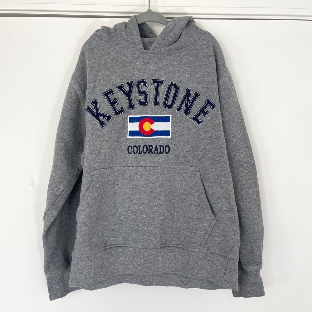 Crazy Apparel Keystone Colorado Hooded‎ Sweatshirt Youth Size Medium